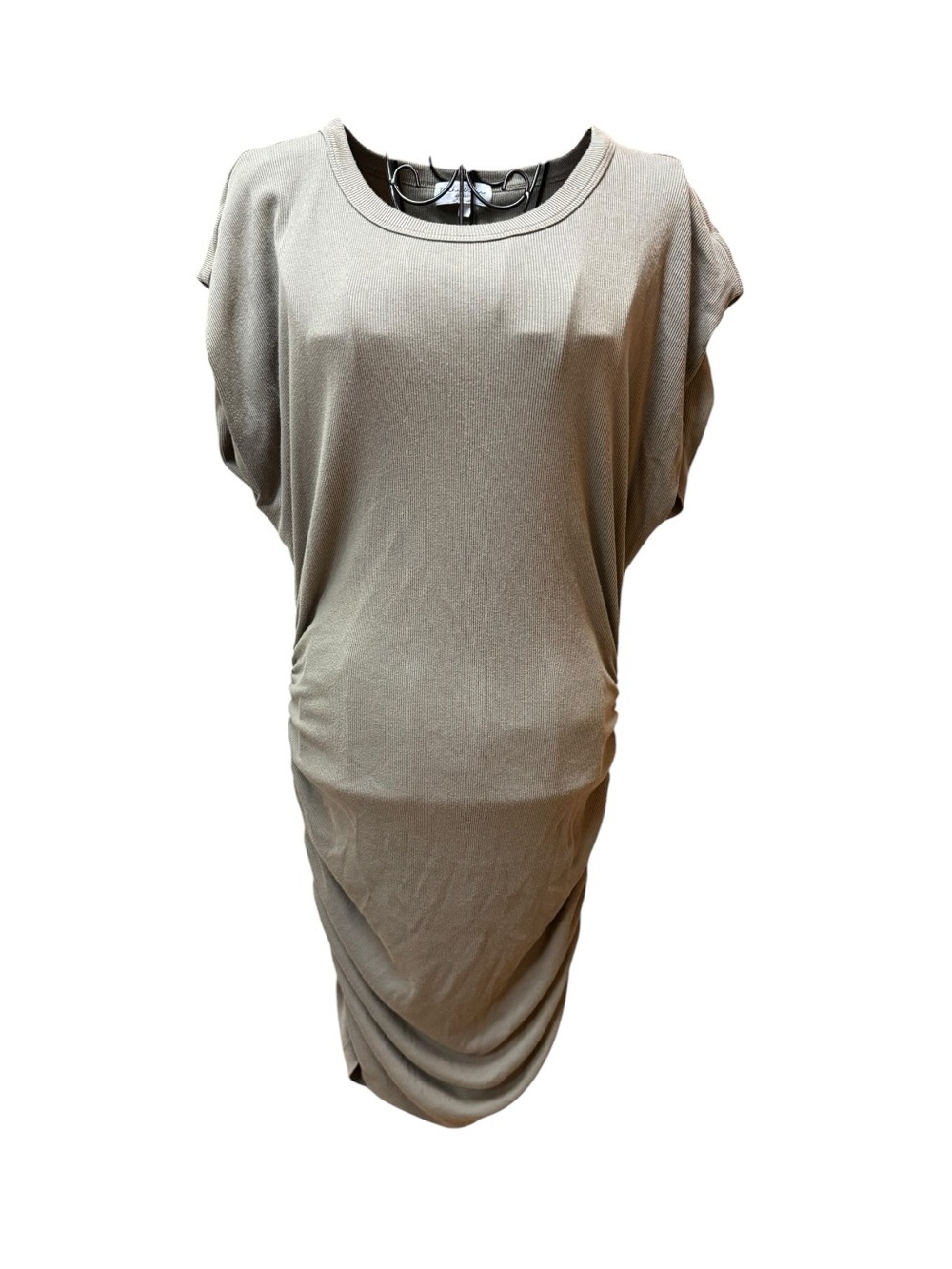 Michael Stars Army Green Draped Midi Dress